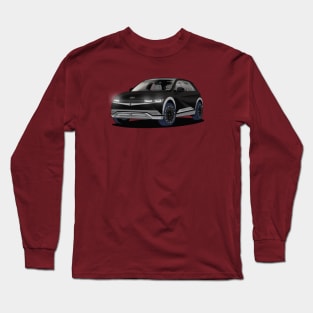 Hyundai Ioniq 5 Black Electric Car Long Sleeve T-Shirt